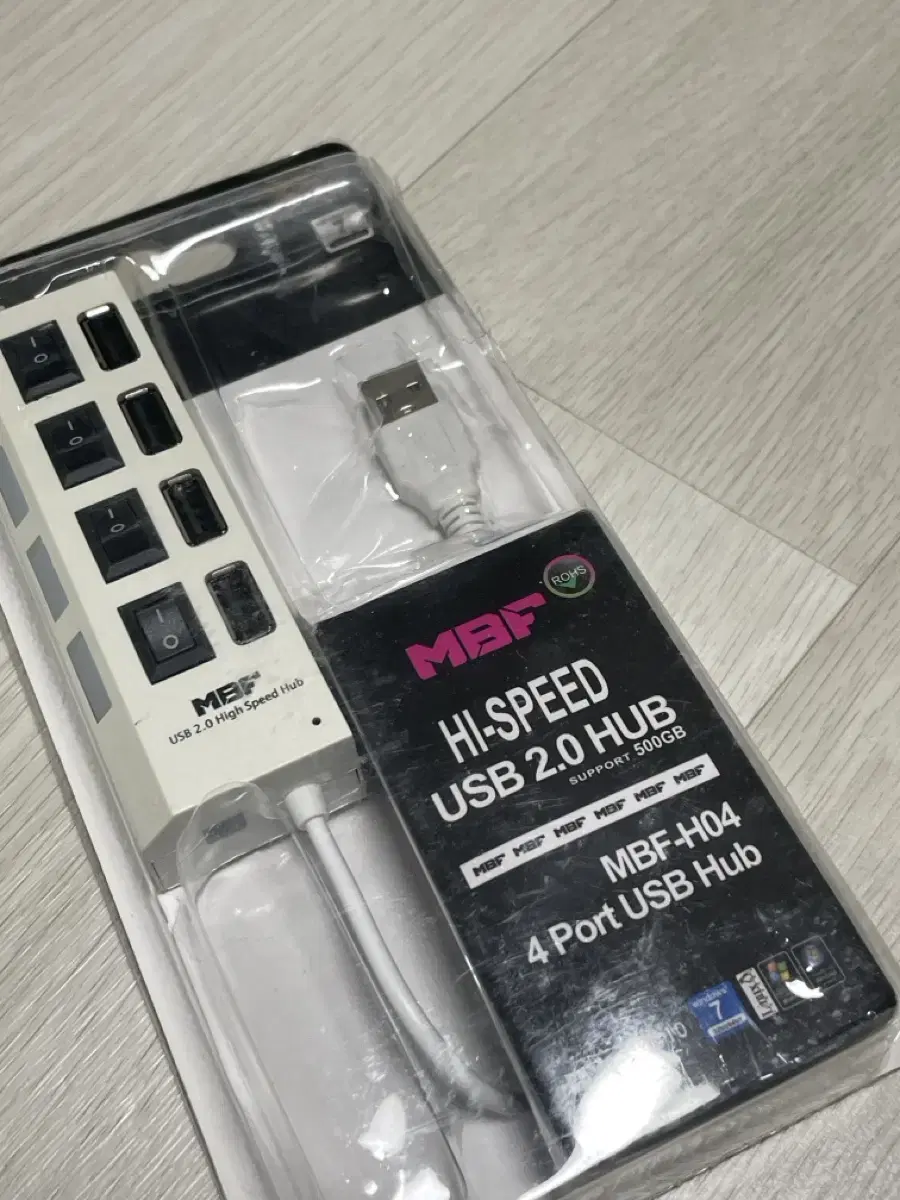 엠비에프 MBF-H04U3 USB 3.0 4포트 무전원 허브